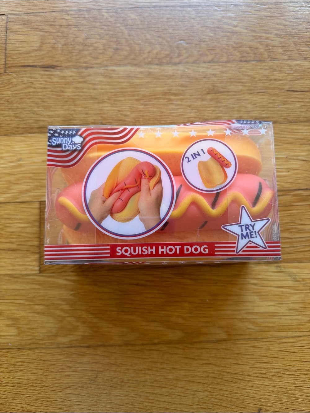 Sunny Days Hit Dog Squishy NWT New in Box